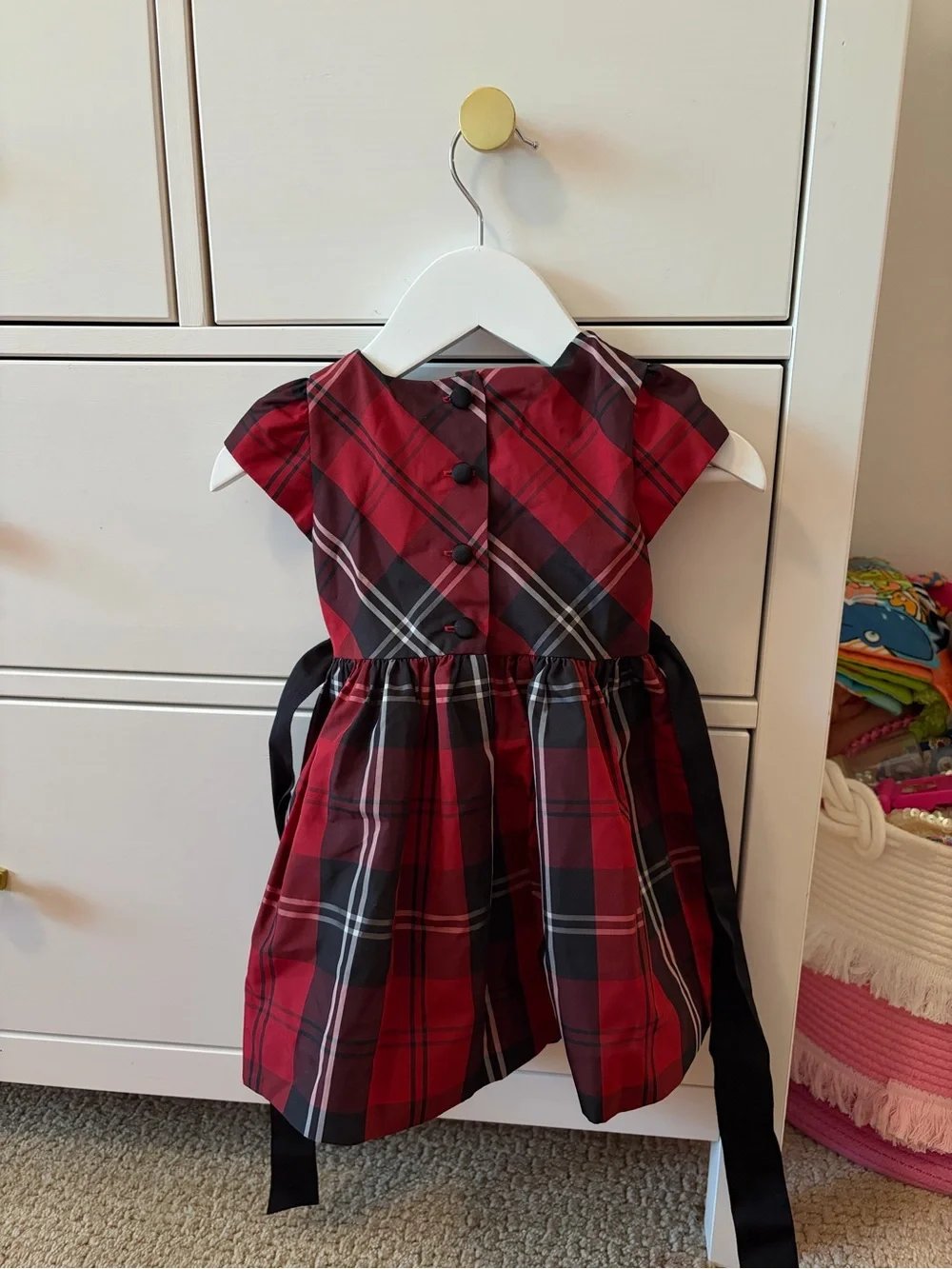 Ralph Lauren Plaid Dress 9M Red Holiday Christmas Party Dress